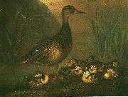 broderna von wrights grasandshona med ungar oil painting reproduction